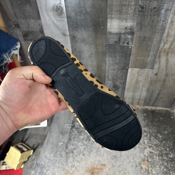 American Eagle Classic Ballet Flats sz 11W Cheetah Animal Print - Picture 2 of 15